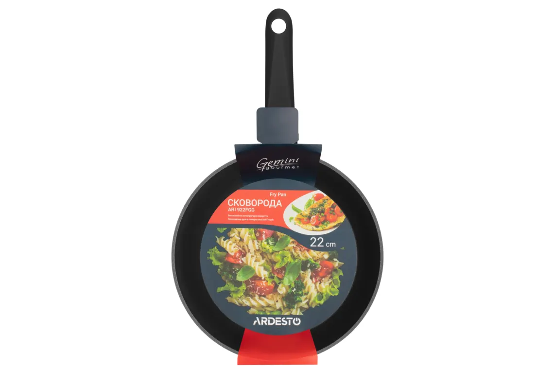 ტაფა Ardesto Fry pan Gemini Gourmet Aosta, 22cm, aluminium, black