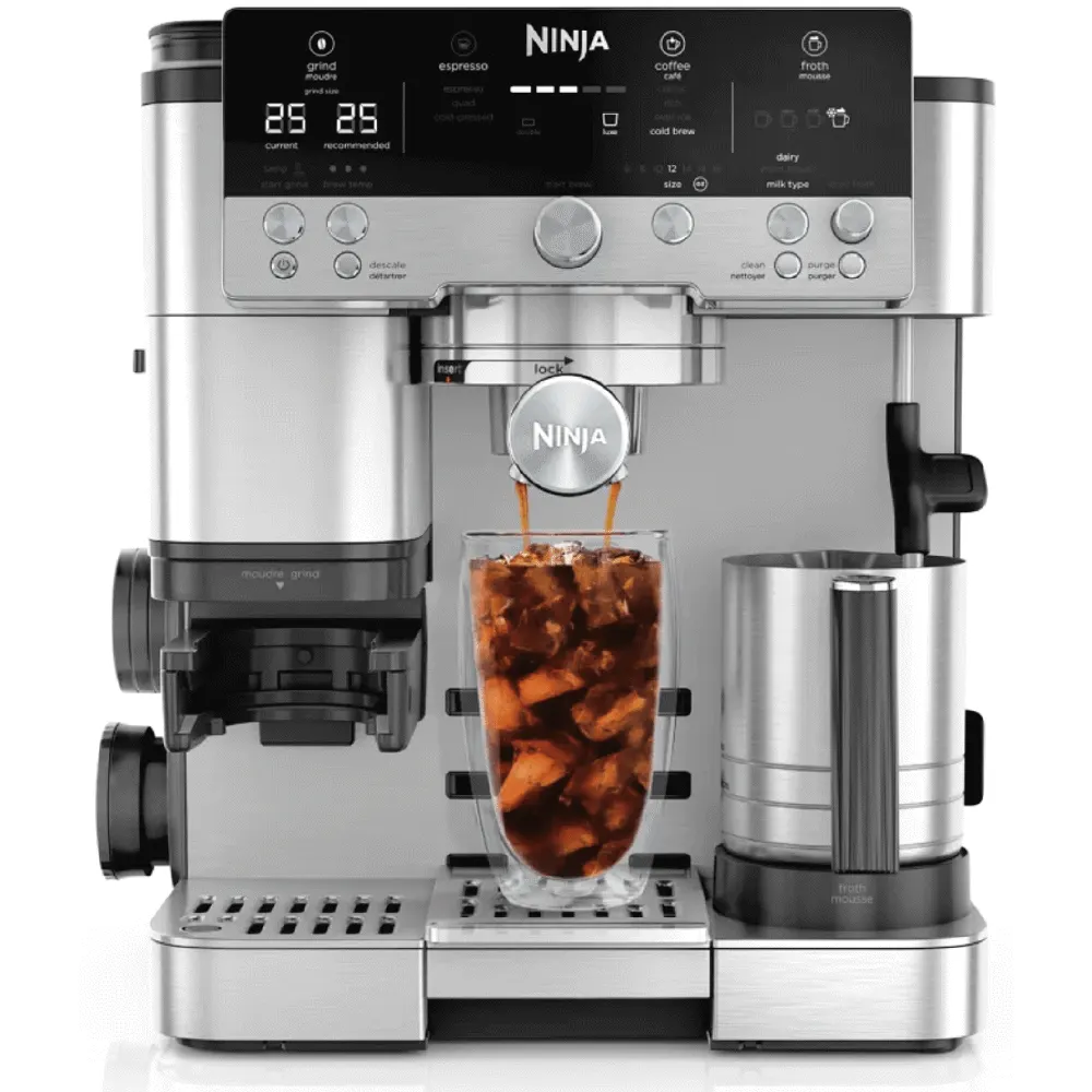 ყავის აპარატი Ninja ES601EU Luxe Café Premier, 1650W, 2L, Coffee Machine, Black/Silver