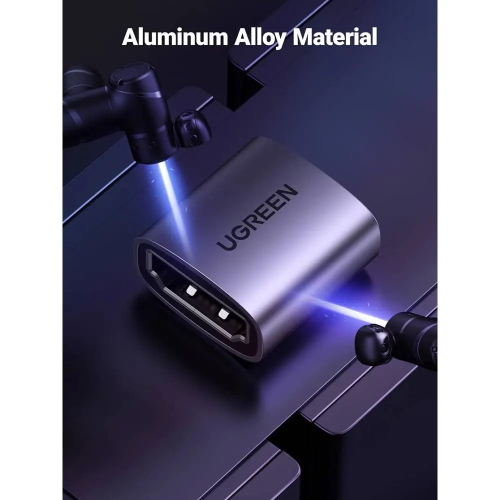 ადაპტერი UGREEN HD159 (90592), HDMI Female to HDMI Female Adapter, Grey