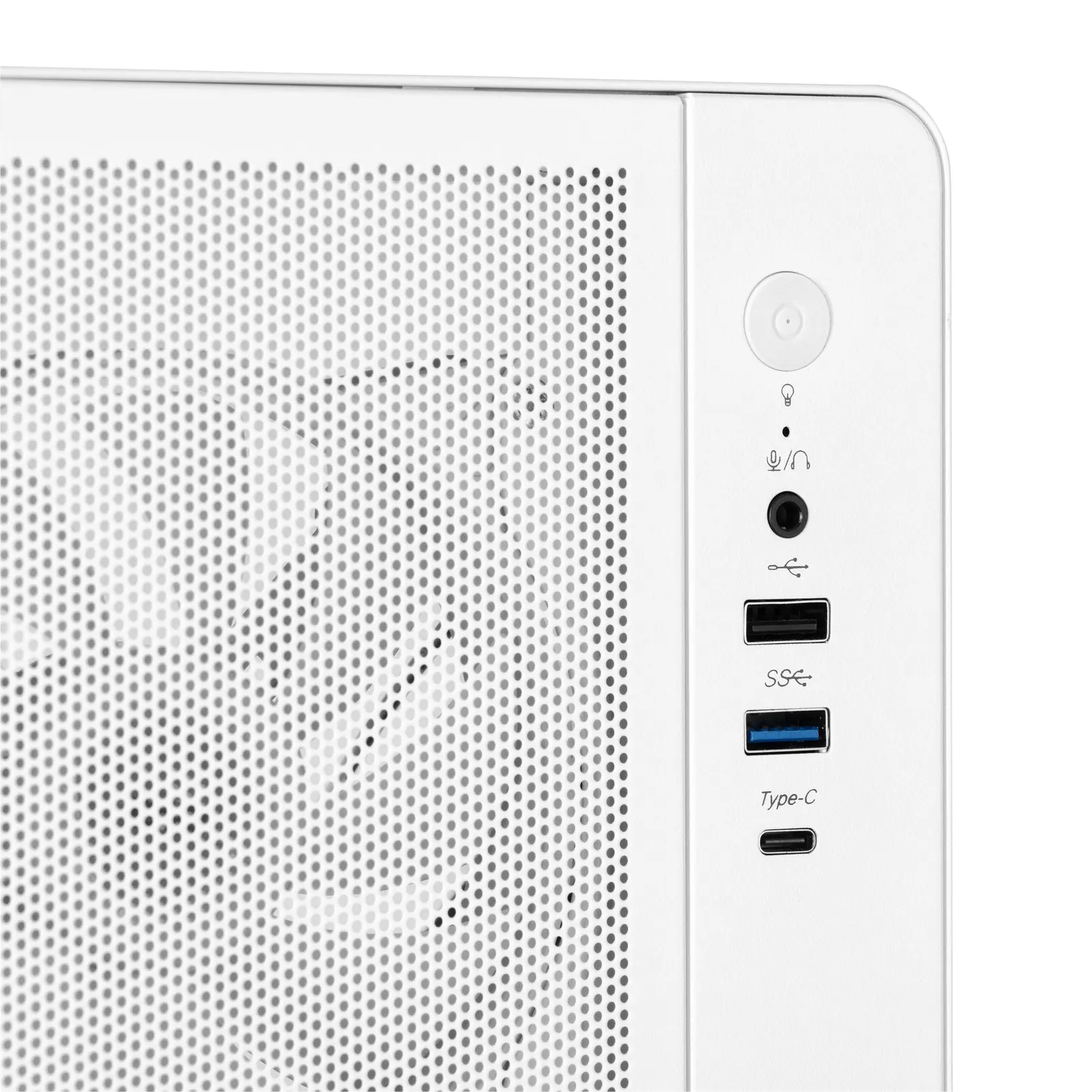 ქეისი PC case 2E GAMING Credo Plus V510W without PSU, 1xUSB3.0, 1x USB 2.0, 1xUSB Type-C, 4x120mm RGB Rainbow, VGA 310mm, TG Side Panel, ATX, white