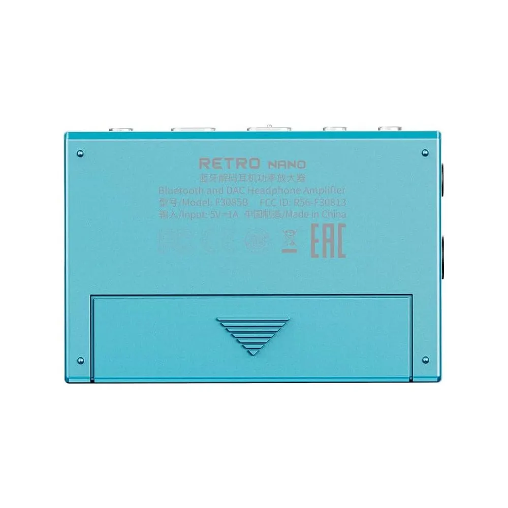 DAC გამაძლიერებელი FiiO SNOWSKY Retro NANO F3085B 3.5mm + 4.4mm Jack, Type-C, Bluetooth DAC And Headphone Amplifier, Blue