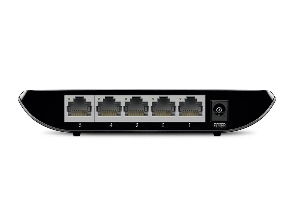 TP-Link, TL-SG1005D, 5-port Gigabit Switch, 5 10/100/1000M RJ45 ports, plastic case