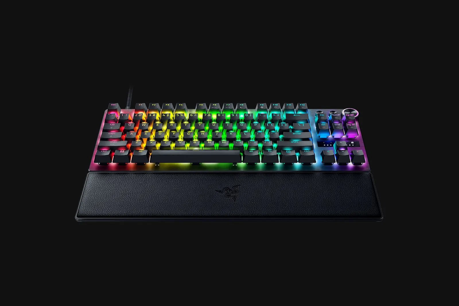 Razer Keyboard mechanical Huntsman V3 Pro TKL 8KHz, 84key, Analog Optical Switch Gen-2, USB-A, EN, RGB, black