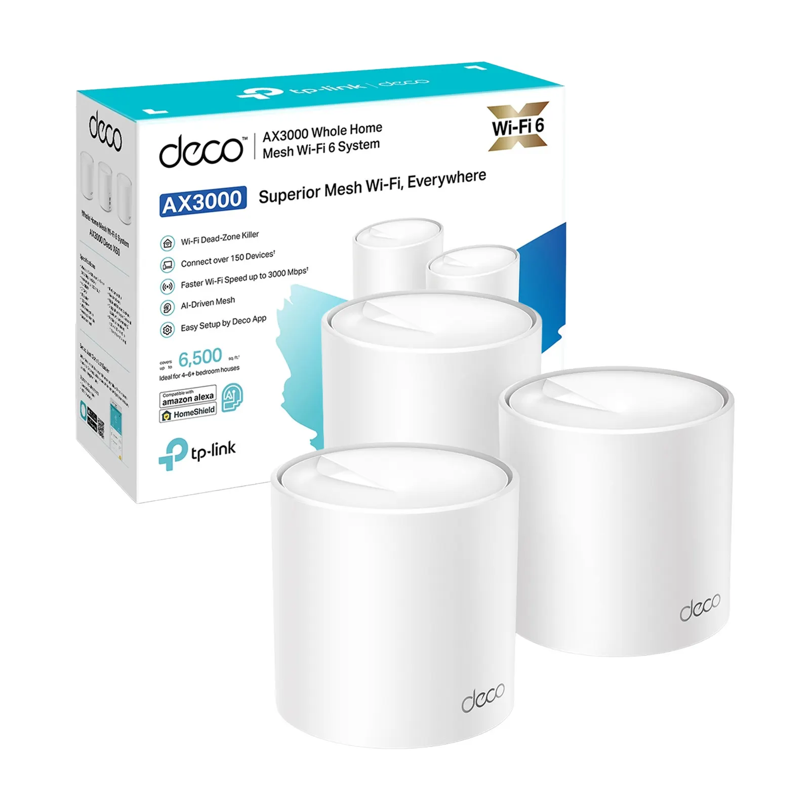 Mesh სისტემა TP-Link Deco X50 (3Pack) 2402 Mbps
