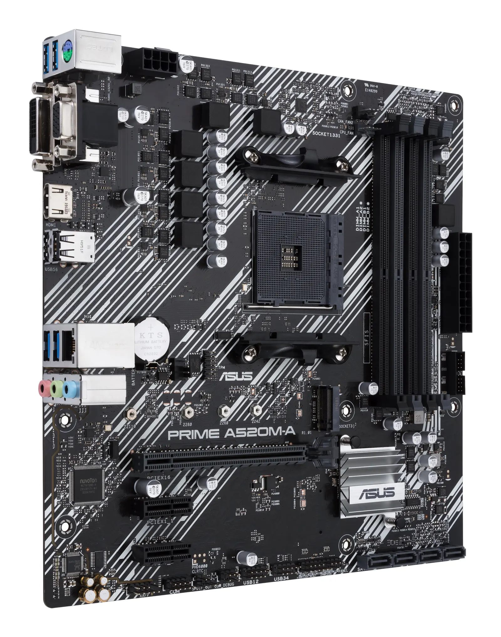 დედაპლატა ASUS Motherboard PRIME A520M-A II/CSM sAM4 A520 4xDDR4 HDMI D-Sub DP mATX