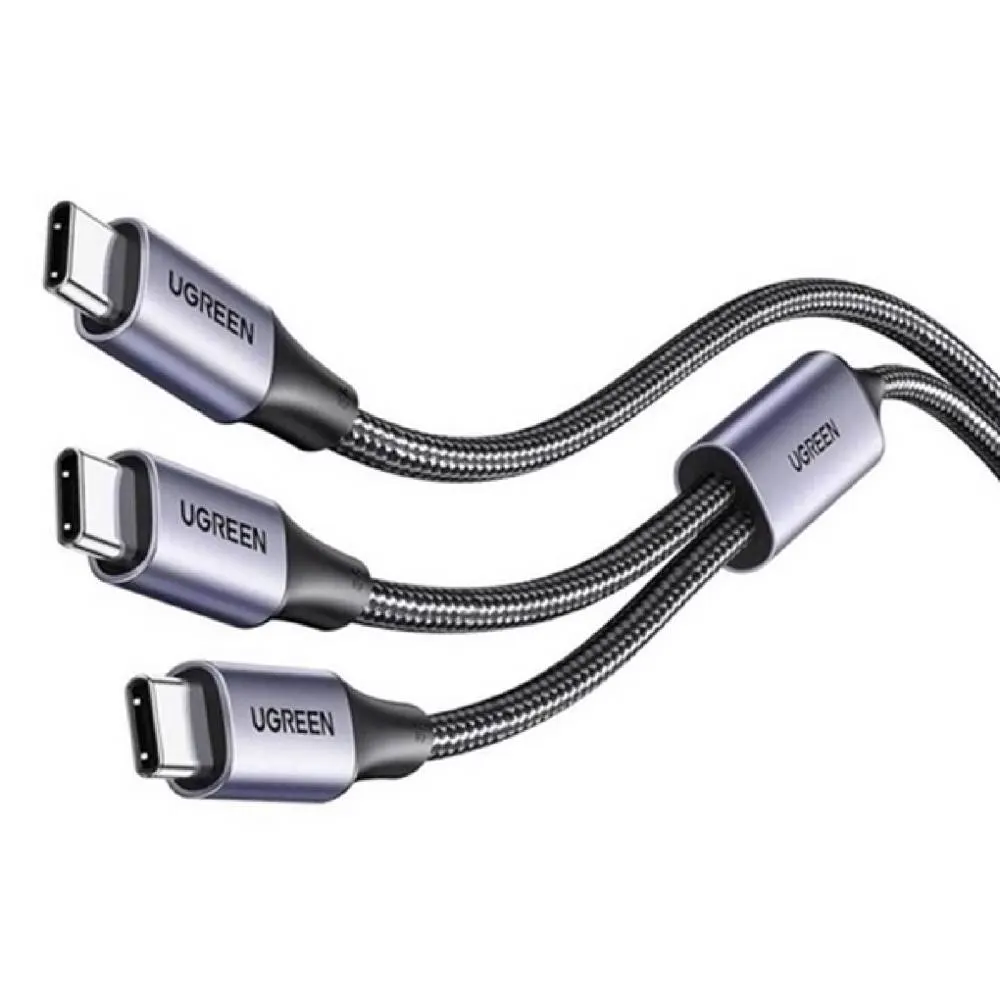 USB cable UGREEN US561 (35087), 100W, Type-C to Type-C, 1.5m, Grey