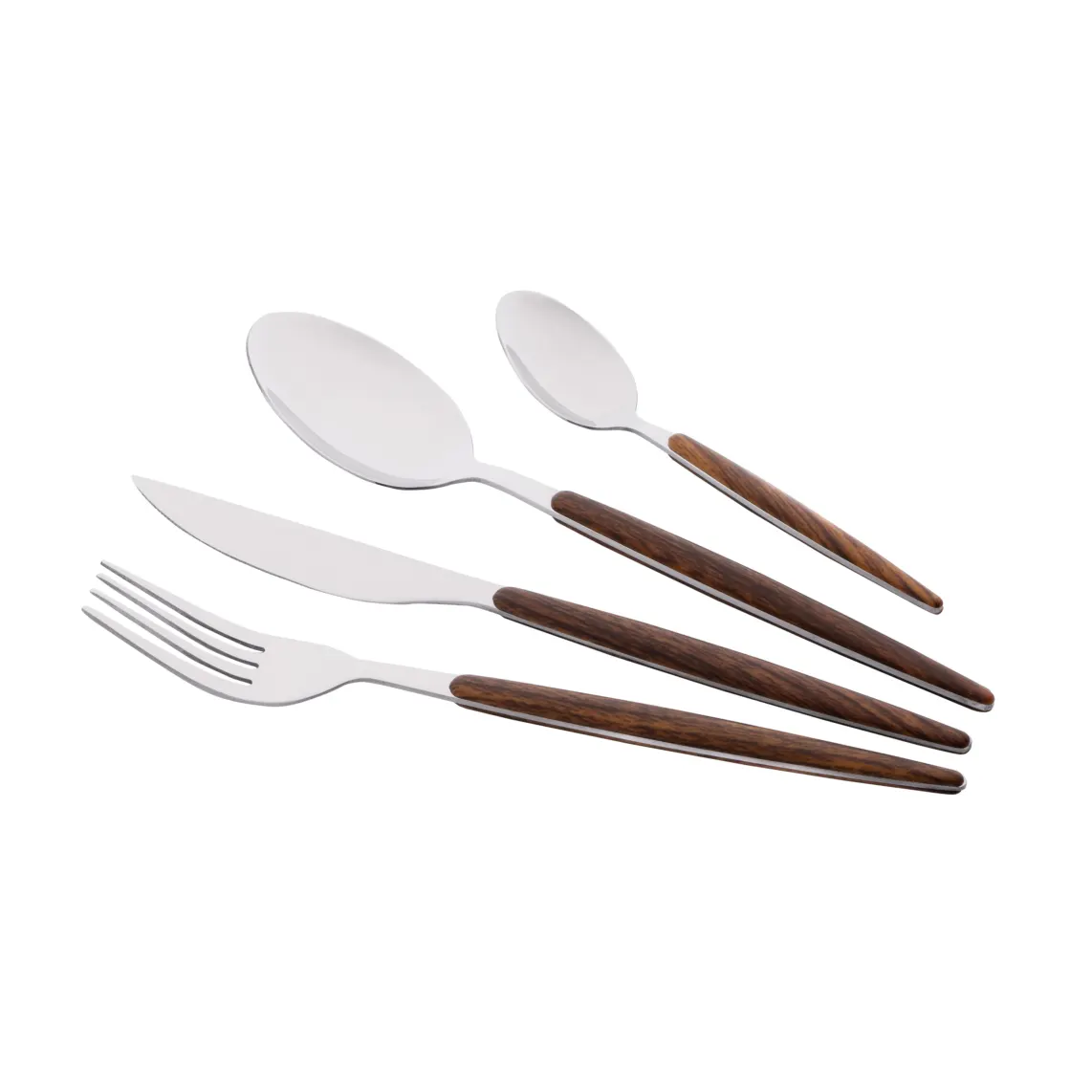 Cutlery set ARDESTO Gemini Midori, 16pcs, stainless steel, plastic, brown