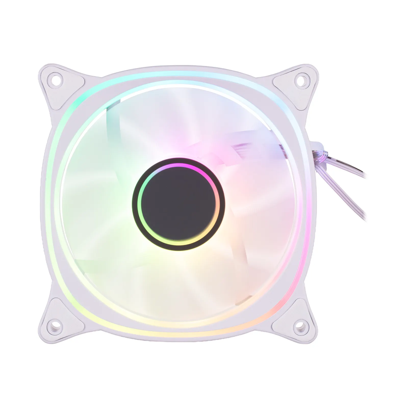 2E GAMING Case Fan Air Cool X Fan ACF120XB-ARGB, 120mm, 1200rpm, 3pin, 3pin +5VARGB, 20,4dBa, white