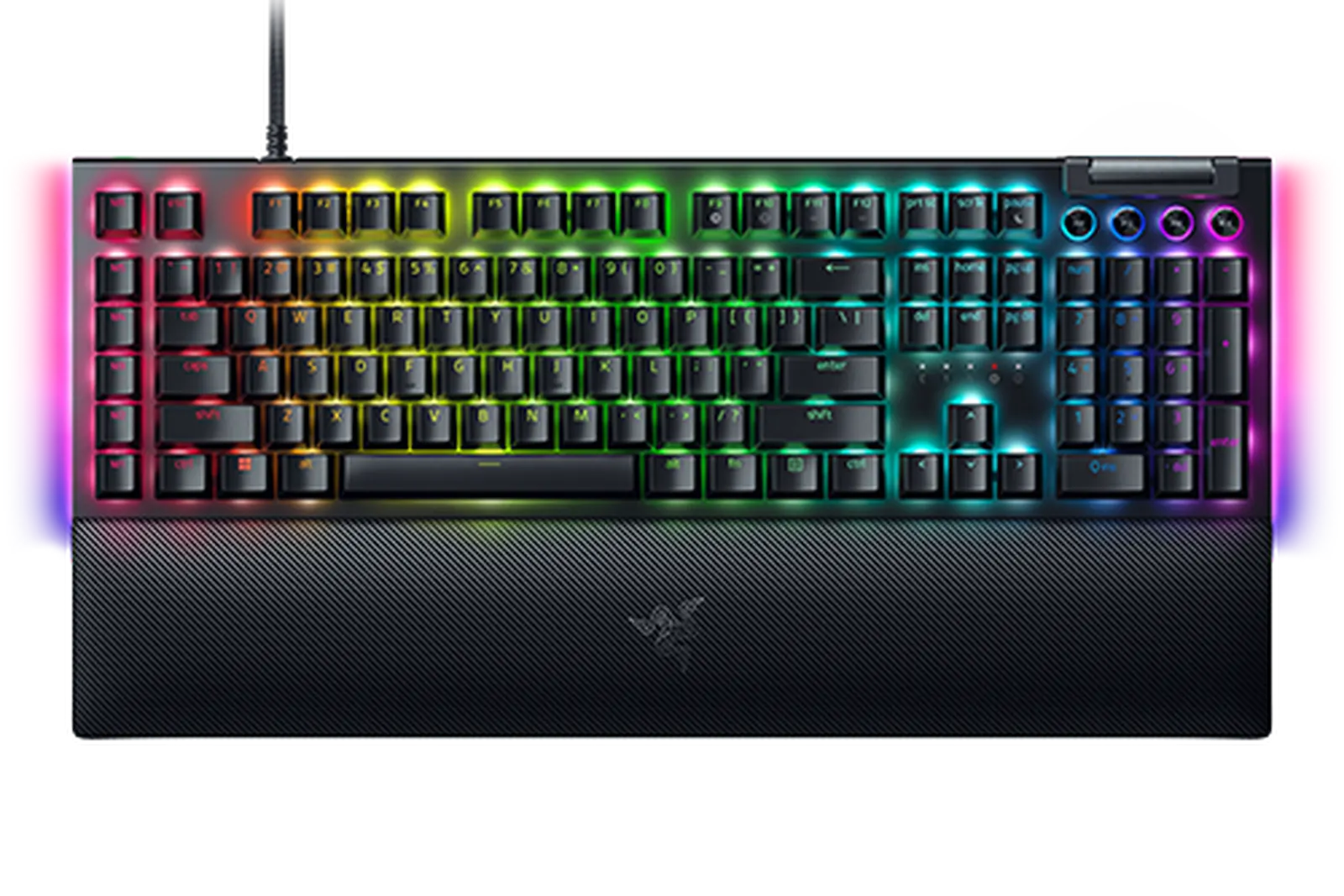 კლავიატურა Razer Keyboard mechanical BlackWidow V4, 114key, Green Switch, USB-A, EN, RGB, black
