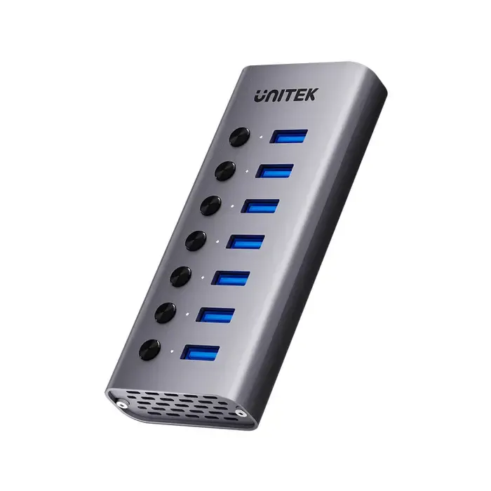 H1314A, UNITEK, USB HUB, 7-in-1 USB-C 5Gbps Hub.