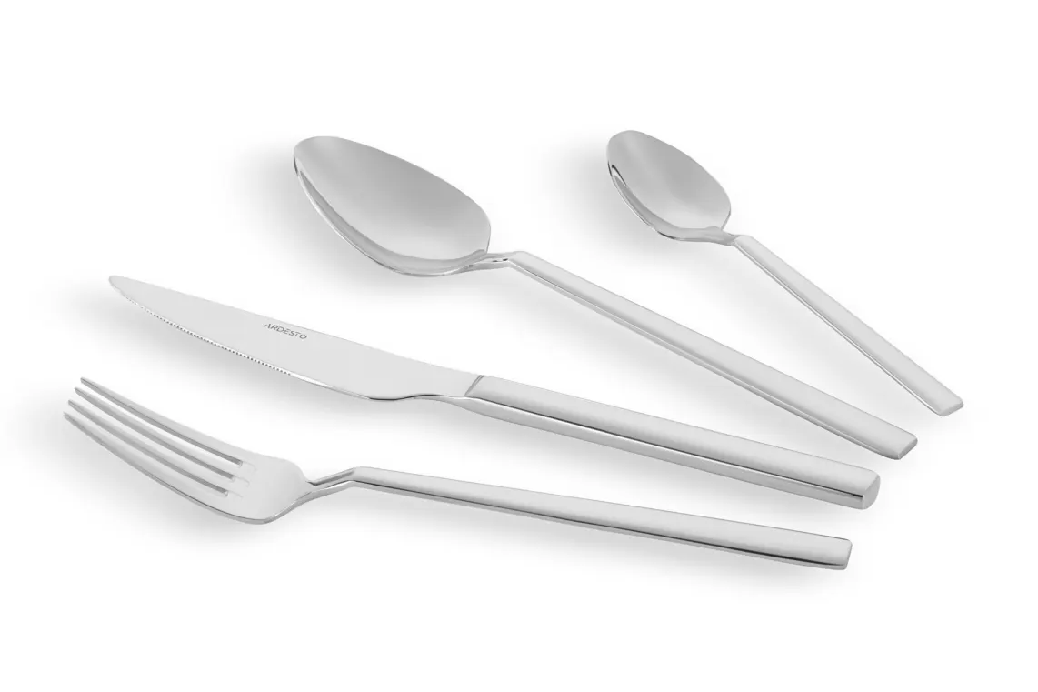 Ardesto Cutlery set Black Mars Bergmann 24pcs., stainless steel