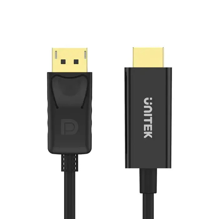 Y-5118CA, UNITEK, Cable, 1.8M DisplayPort to HDMI 1080P Full HD Cable.