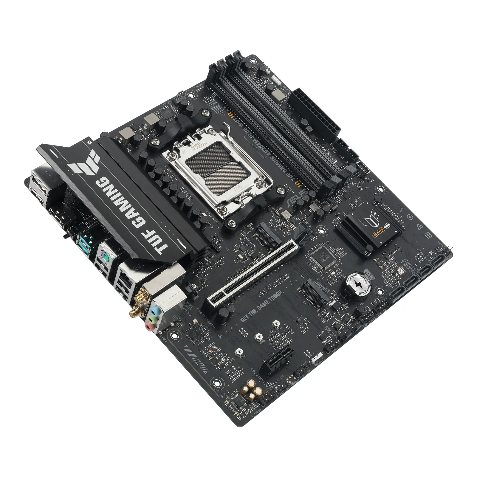 დედაპლატა ASUS Motherboard TUF GAMING A620AM-PLUS WIFI sAM5 A620 4xDDR5 HDMI DP Wi-Fi BT mATX