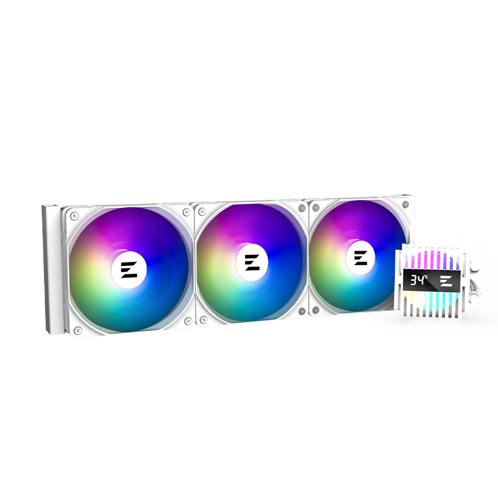 ქულერი Zalman LCS Alpha 2 A36 ARGB, LGA1700, 1200, 115x, AM5, AM4, TDP 360W, white