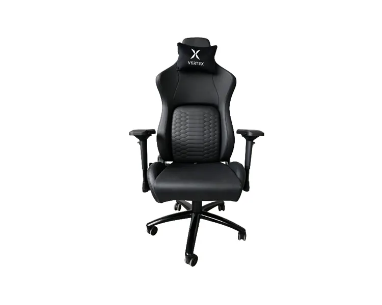 გეიმერული სავარძელი Vertex Viper Gaming Chair Black Car Leather