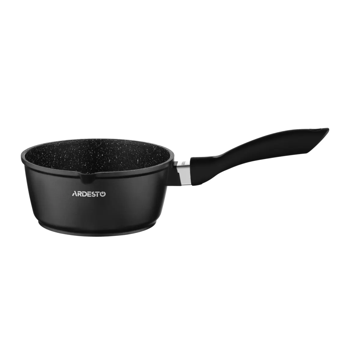 Saucepan with glass lid ARDESTO Gemini, 1.3l, aluminum, black