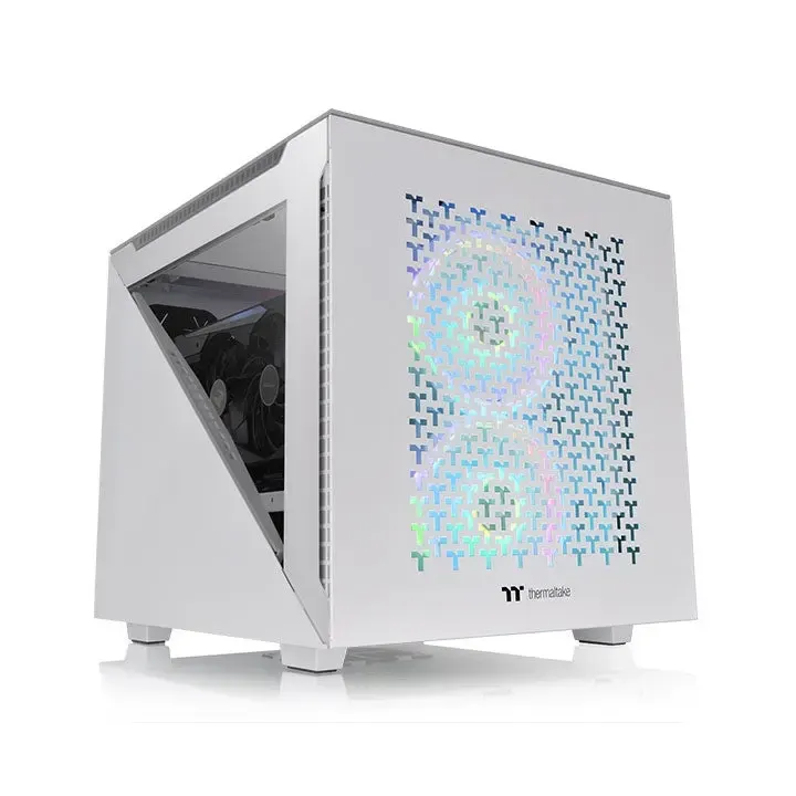 Thermaltake, Divider 200 TG Air Snow Micro Chassis Case Black