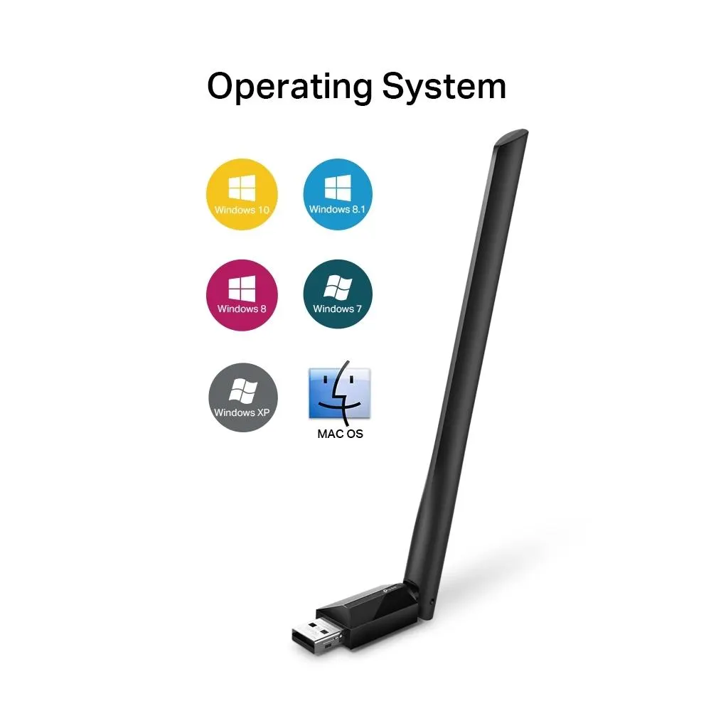 TP-Link, Archer T2U Plus, AC600 Wireless USB Adapter