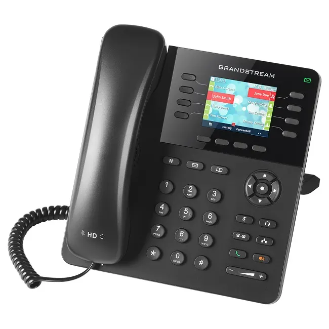 Grandstream GXP2135, 8-line, Enterprise HD IP Phone, Bluetooth, 320x240 TFT color LCD, dual GigE ports with 802.3af PoE, (with power supply)