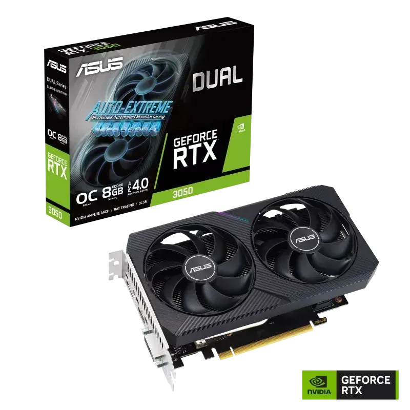 ვიდეობარათი ASUS Dual GeForce RTX™ 3050 V2 OC Edition 8GB GDDR6