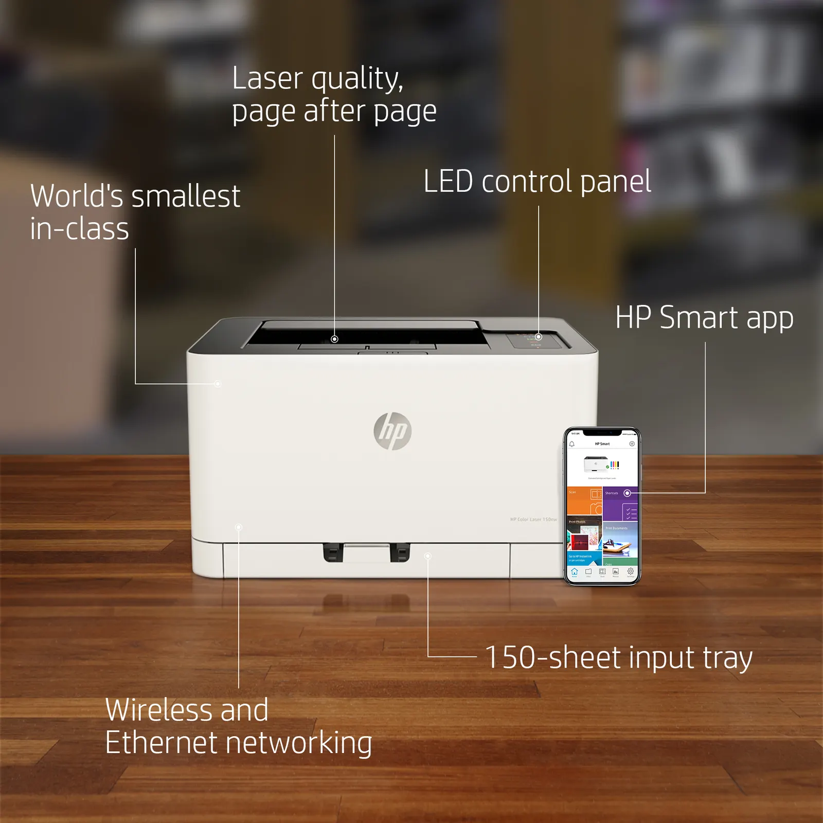HP Color Laser 150nw Printer