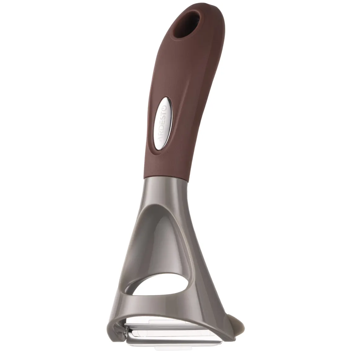 სათლელი Ardesto Peeler Gemini, 19.5cm, stainless steel, nylon, gray-brown