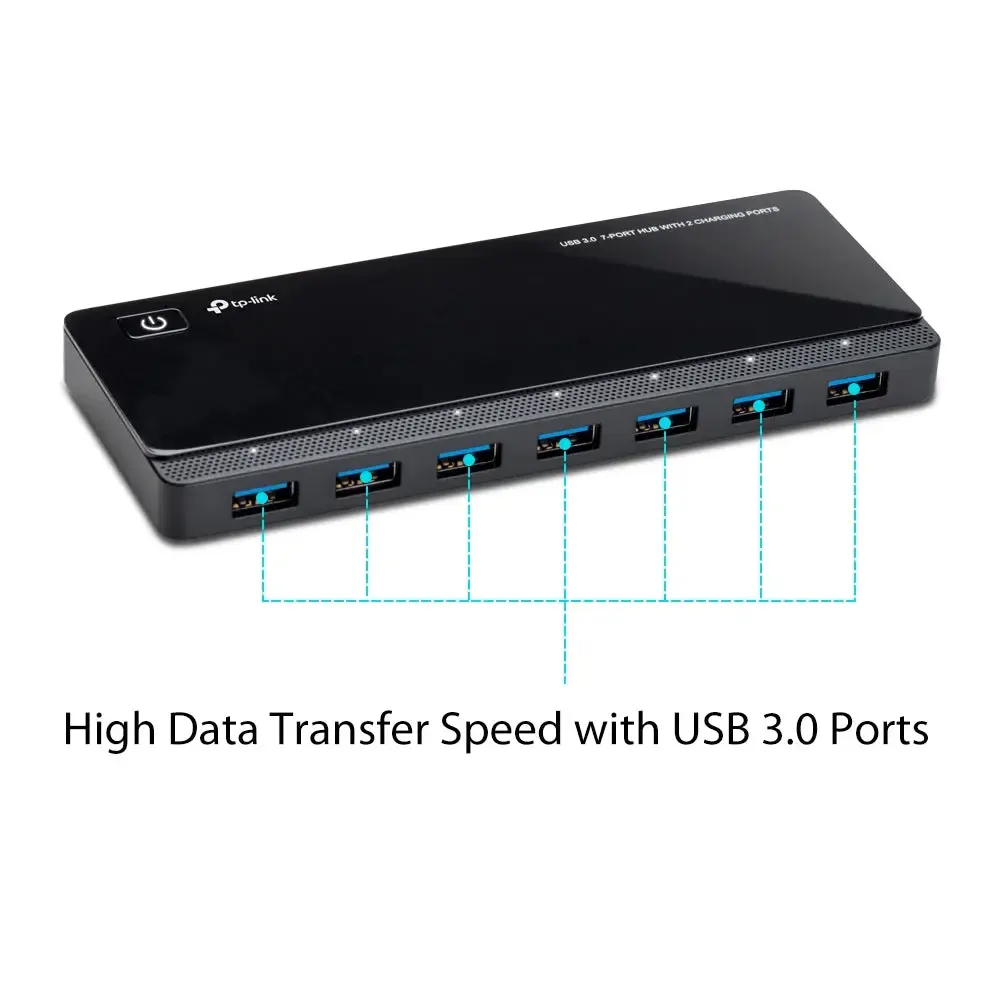 UH720, TP-Link, USB 3.0 7-Port Hub 2 Charging Ports