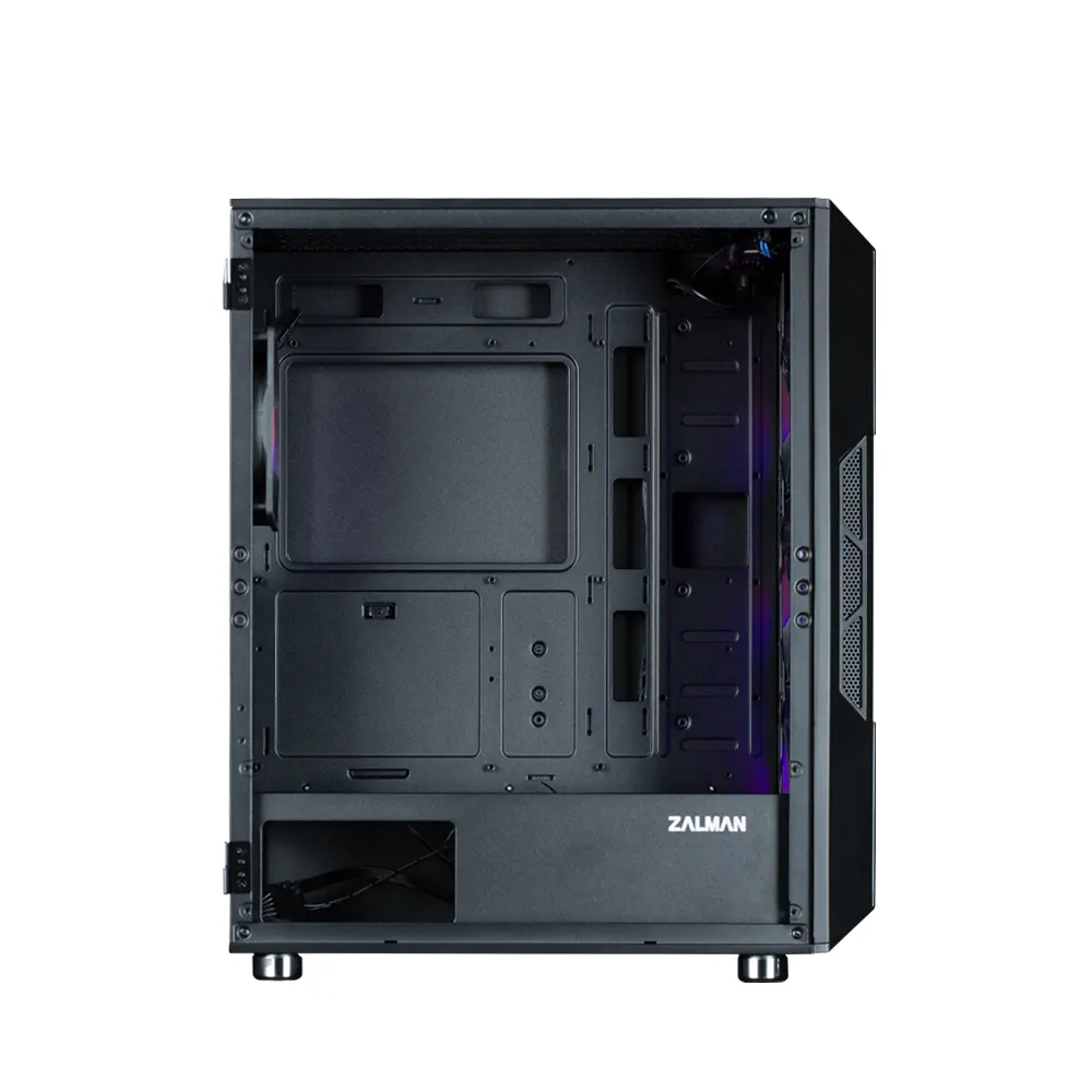 ქეისი Zalman PC case I3 Neo ARGB without PSU, 2xUSB3.0, 1xUSB2.0, 4x120mm ARGB, VGA 355mm, LCS ready, TG Side Panel, ATX, black
