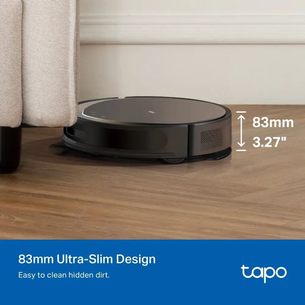 რობოტი მტვერსასრუტი TP-Link, Tapo RV20 Max Plus, Robot Vacuum Cleaner, Black