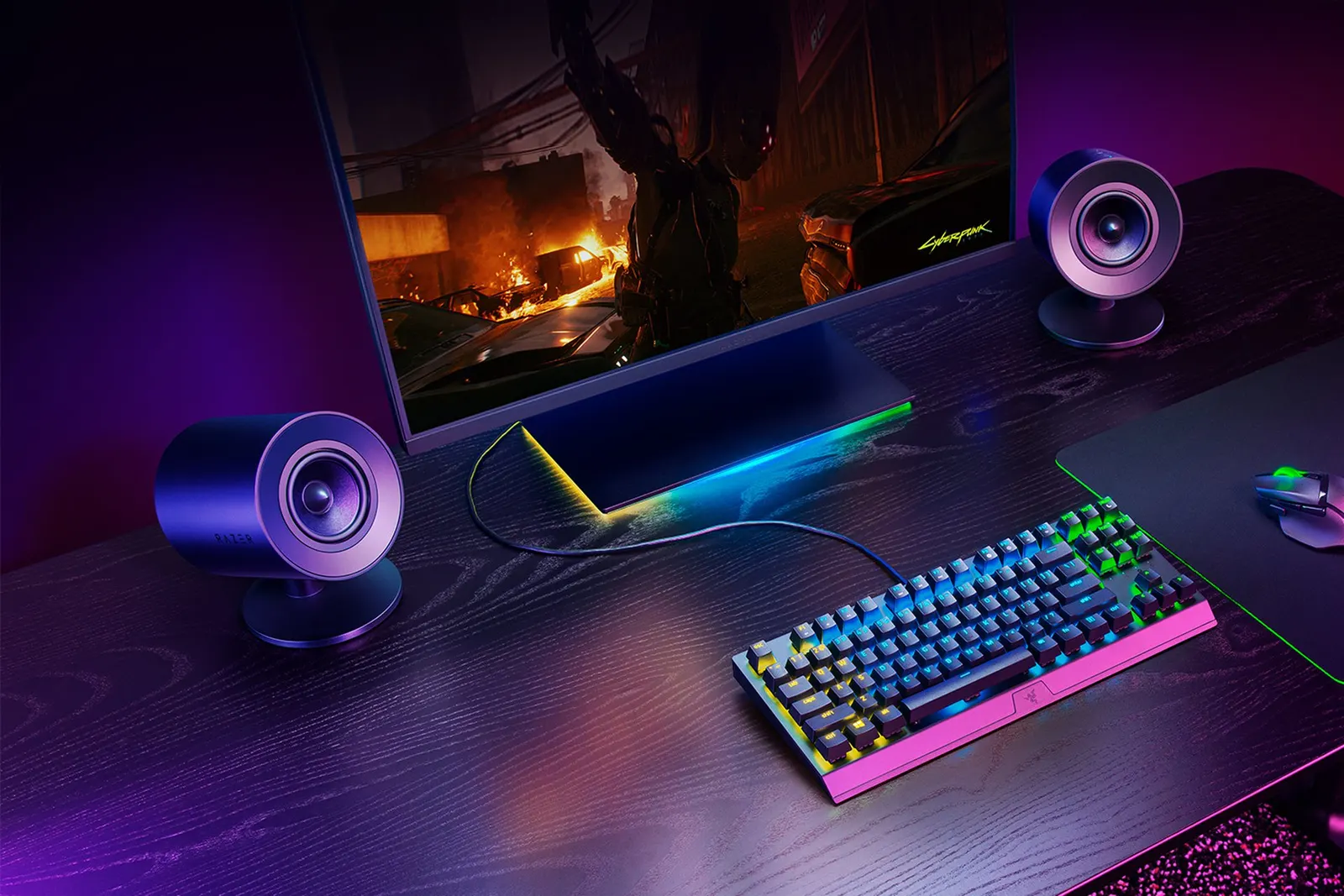 დინამიკი Razer Multimedia speaker Nommo V2 X 2.0, USB-A/BT, black