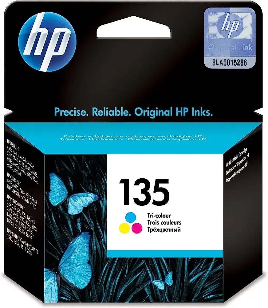 HP 135, Tri-Color Ink Cartridge C8766HE