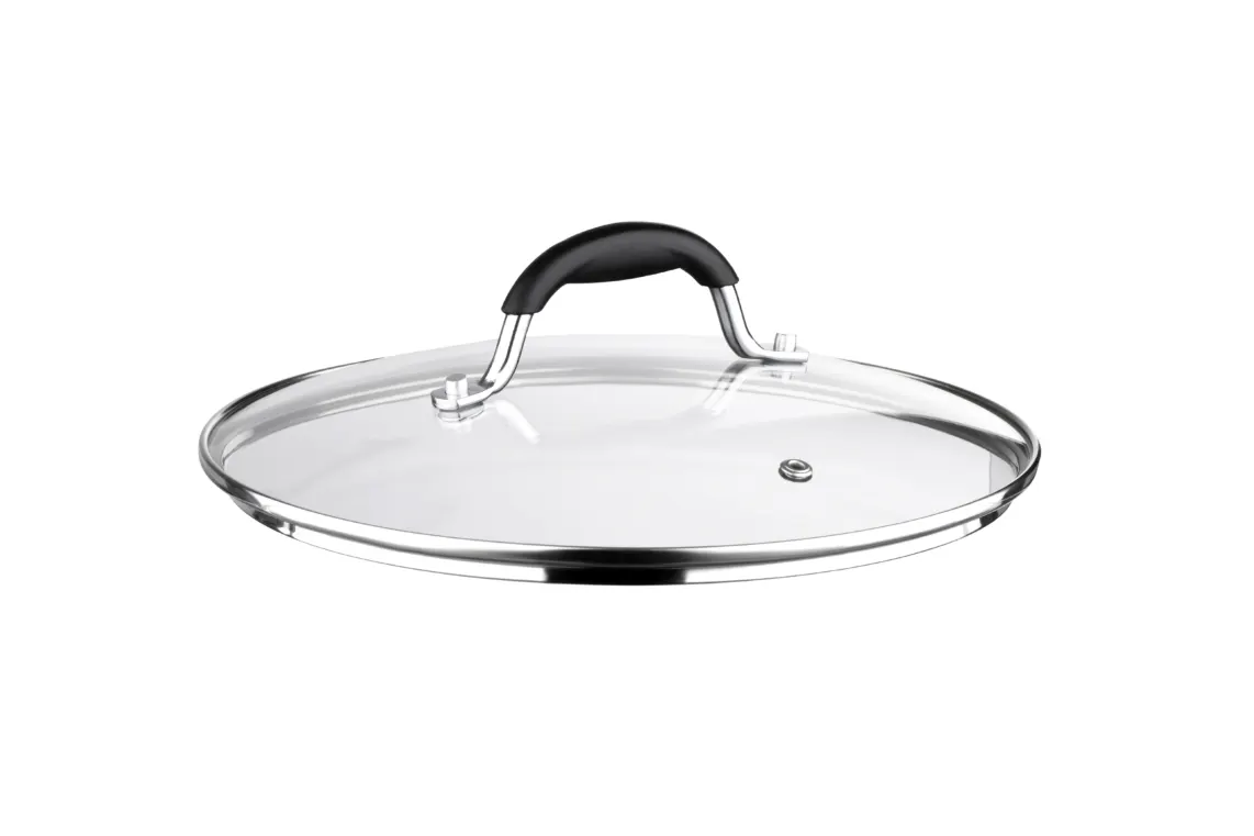 სახურავი Ardesto Lid Black Mars 22cm, glass, stainless steel, silicone