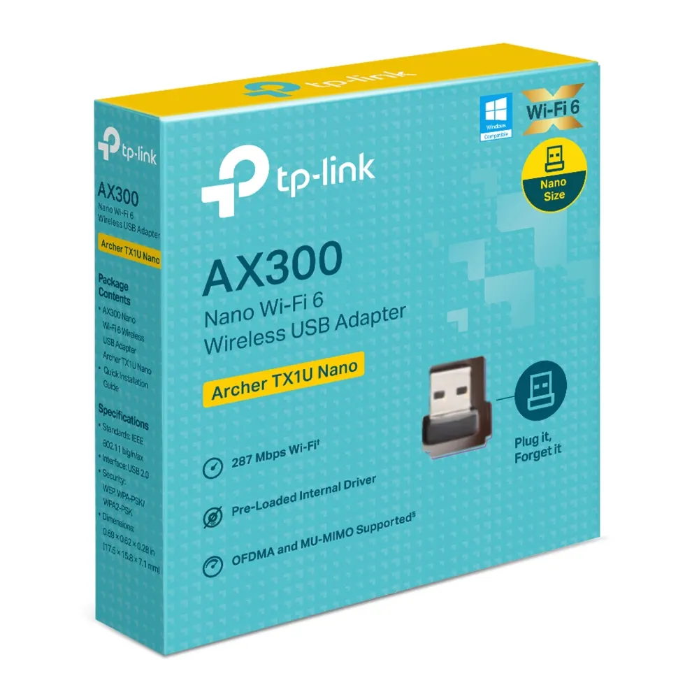 Wi-Fi ადაპტერი TP-Link Archer TX1U Nano Adapter