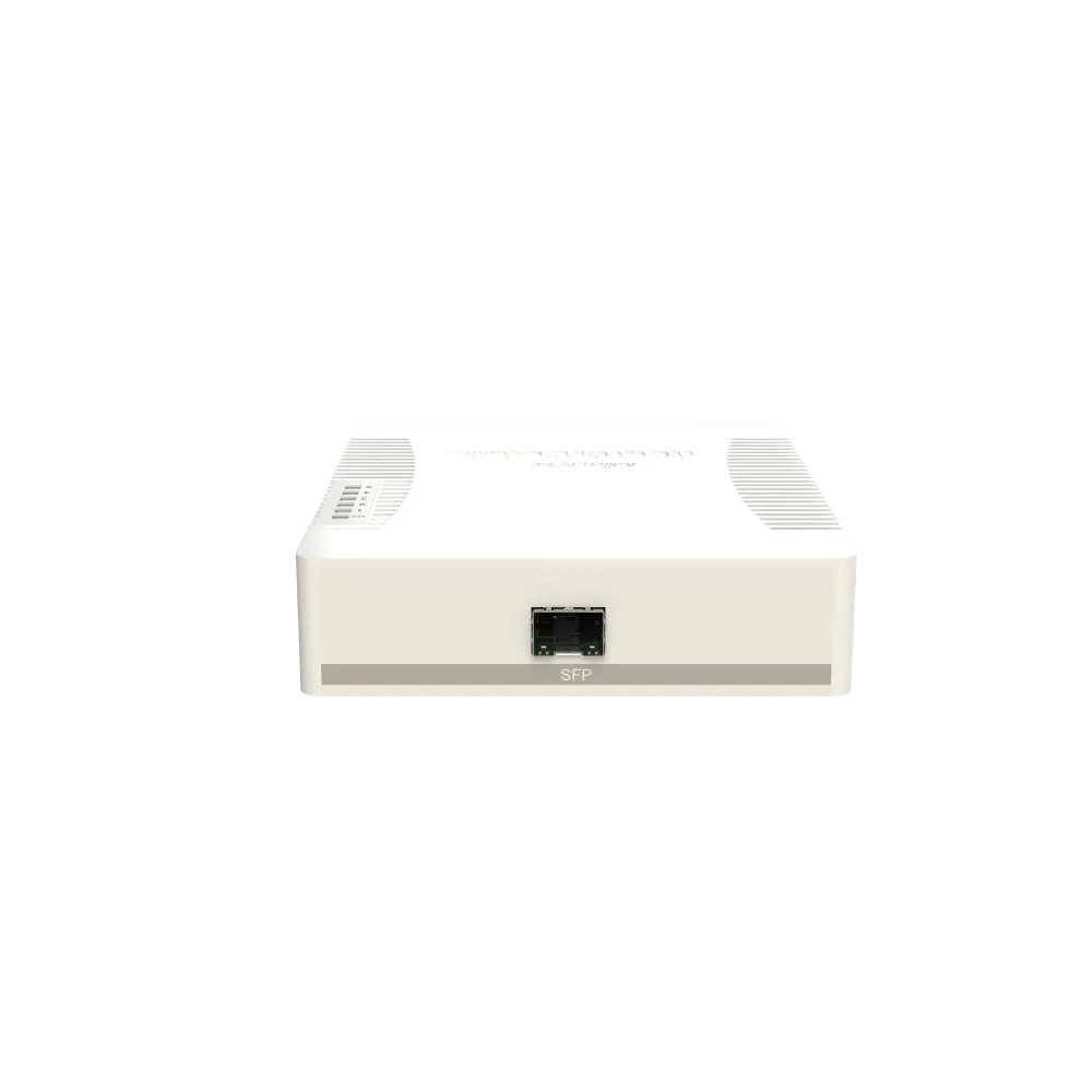 მართვადი PoE სვიჩი - CSS106, Passive PoE, 1G, 4P, 1S, MikroTik CSS106-1G-4P-1S