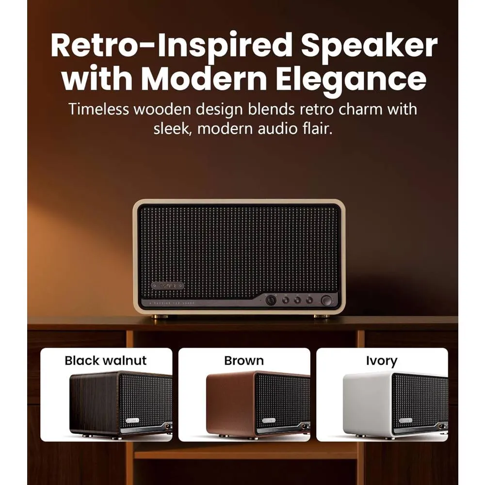 დინამიკი Edifier S300, 80W, Bluetooth, Wi-Fi (Apple AirPlay), USB-C, AUX, Tabletop Speaker, Ivory