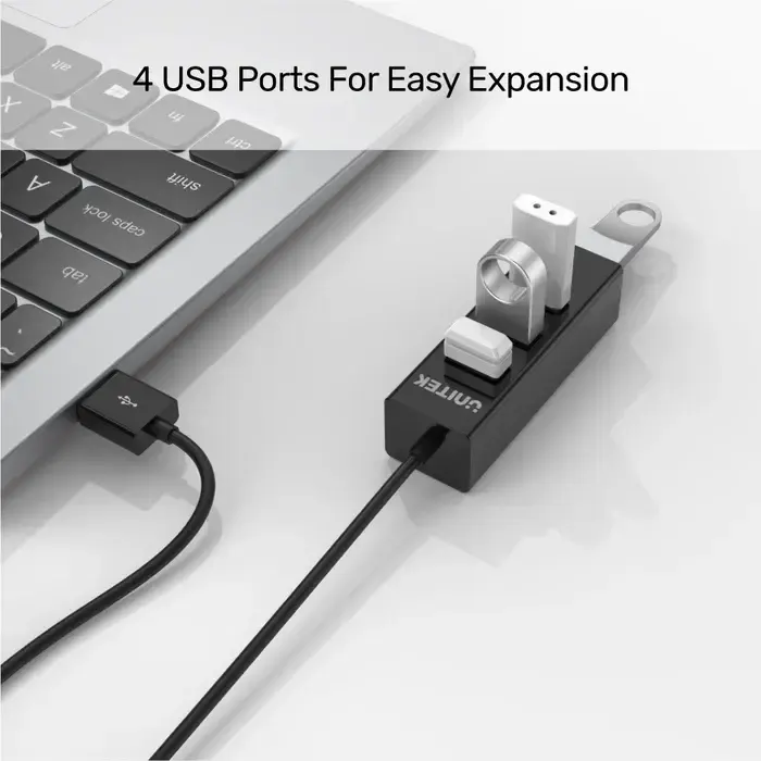 Y-2140, UNITEK, USB HUB, 4 Ports USB 2.0 480Mbps (80cm Cable).