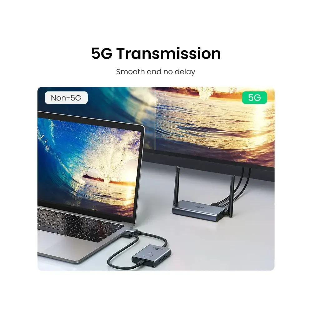 უსადენო HDMI გადამცემი UGREEN CM506 (50633) Wireless Transmitter SIlver