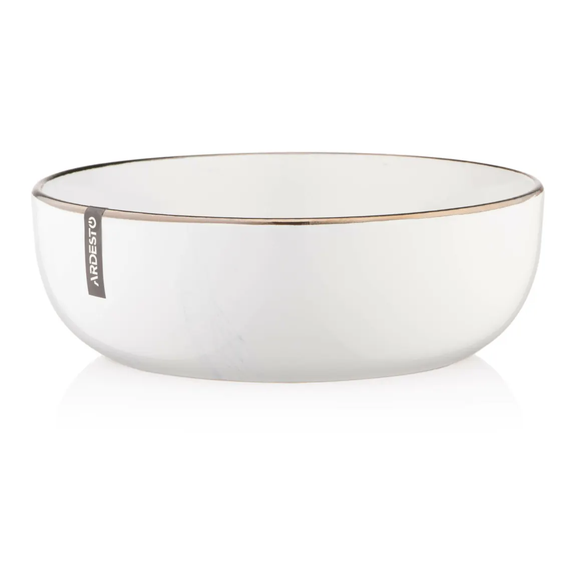 თეფში Ardesto Soup plate Marmo, 19cm, ceramics, white