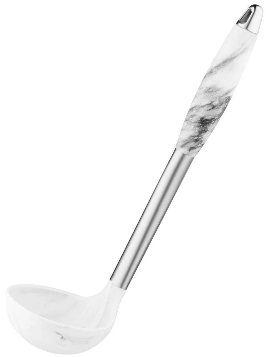 ჩამჩა Ardesto Ladle Gemini Marmo, 30cm, silicone, stainless steel