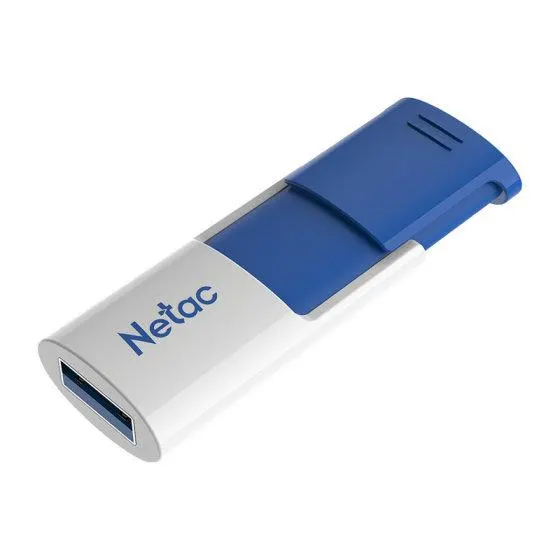 USB ფლეშ მეხსიერება NETAC, U182, 128GB USB 3.2 Blue.