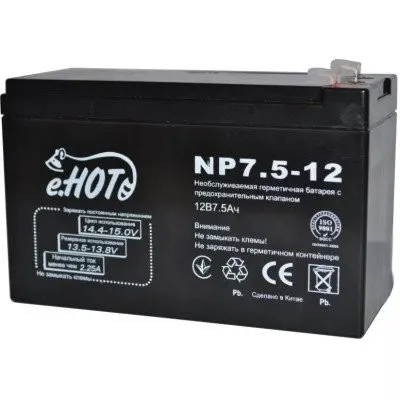 აკუმულატორი ENOT NP7.5-12 battery 12V 7.5 Ah
