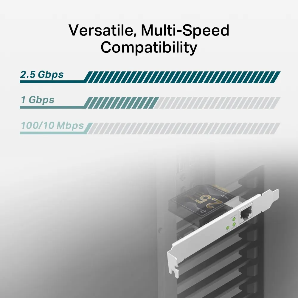 ქსელის ბარათი TP-LINK TX201 2.5 Gigabit PCIe Network Adapter