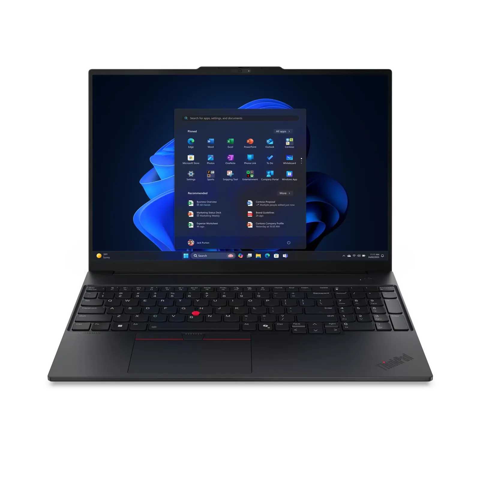 Thinkpad E16 G3 Lenovo, Notebook, 16" WUXGA, Ultra 7 255H 16C, 16GB, 1TB M.2, DOS, 2Y.