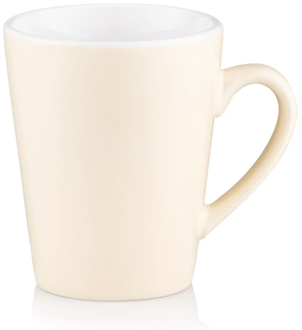 კათხა Mug ARDESTO Mario, 240ml, ceramics, beige, white