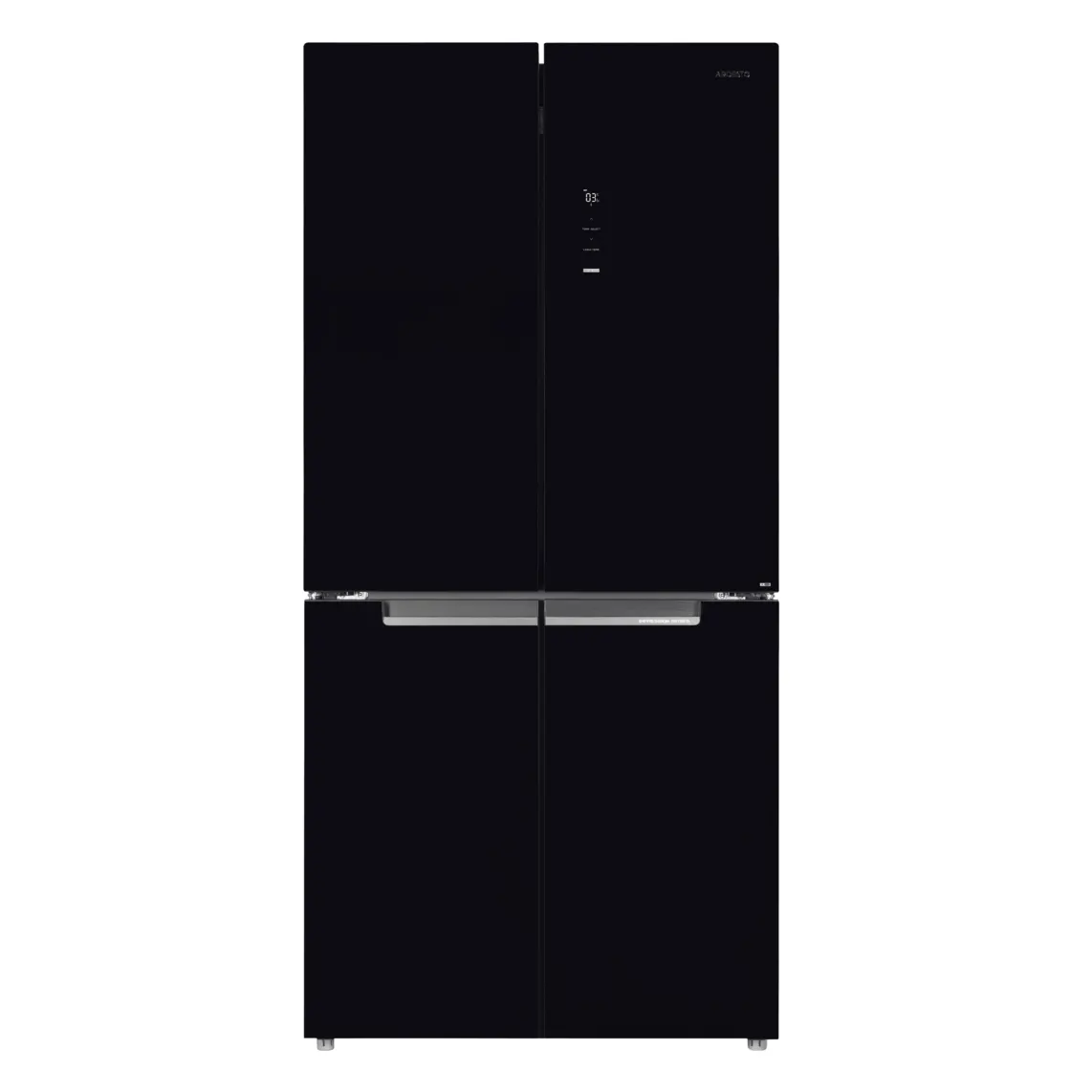 მაცივარი Refrigerator ARDESTO multi-door, 177.5x86x75, 4doors, A++, NF, fresh zone, black (glass)