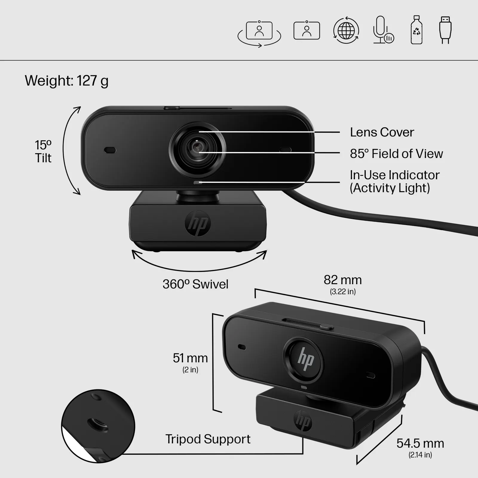 HP 430 FHD Webcam EURO