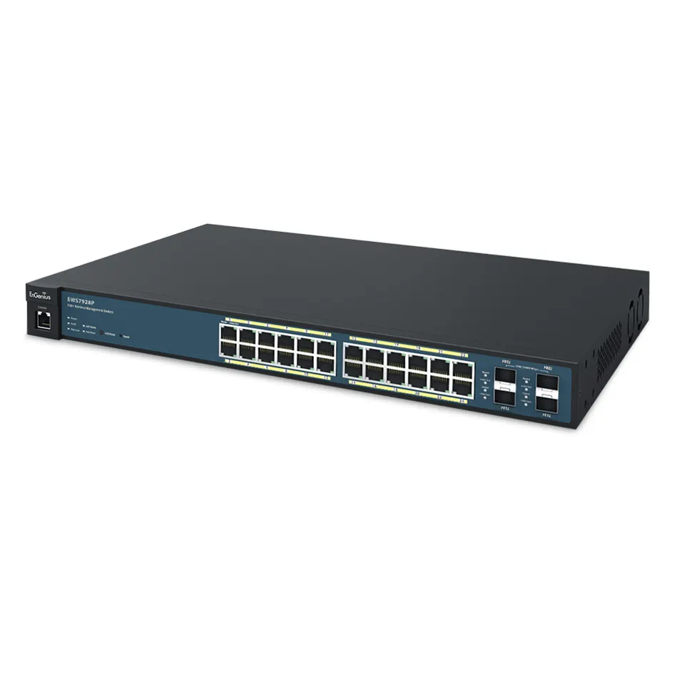 50AP Wireless Management 24-port GbE PoE.Switch at 185W 4SFP L2 19i