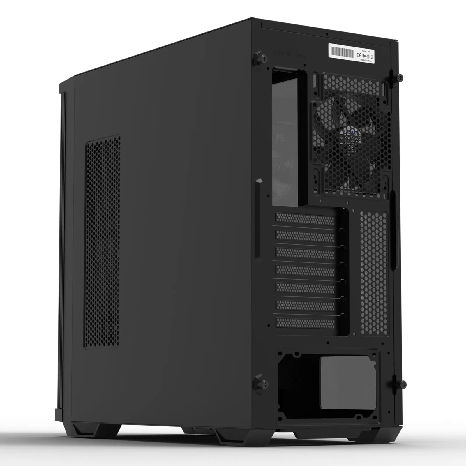 ქეისი Zalman Computer case Z10, without PSU, 2xUSB3.0, 1xUSB Type-C, 3x140mm Black fans, 1x120mm Black fans, TG Side Panel, EATX, Black