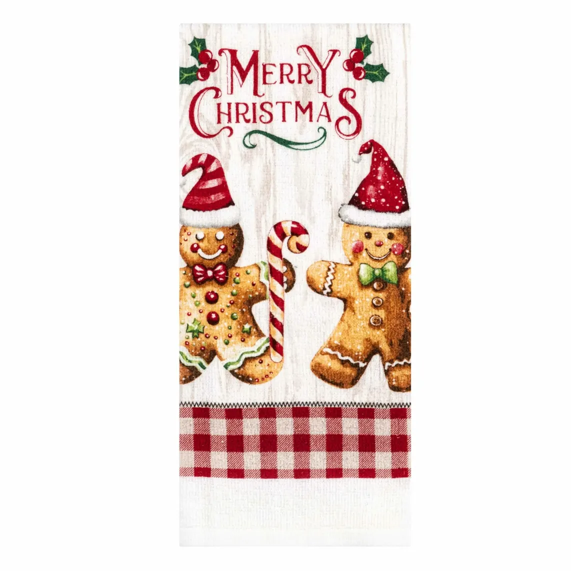 Ardesto Kitchen towel set Christmas Gingerbread 38x63cm, 2pcs, 100% cotton, red
