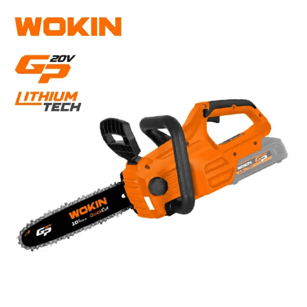 უსადენო ჯაჭვური ხერხი Wokin 624060, 20V, LI-ION Cordless Pruning Saw, Orange